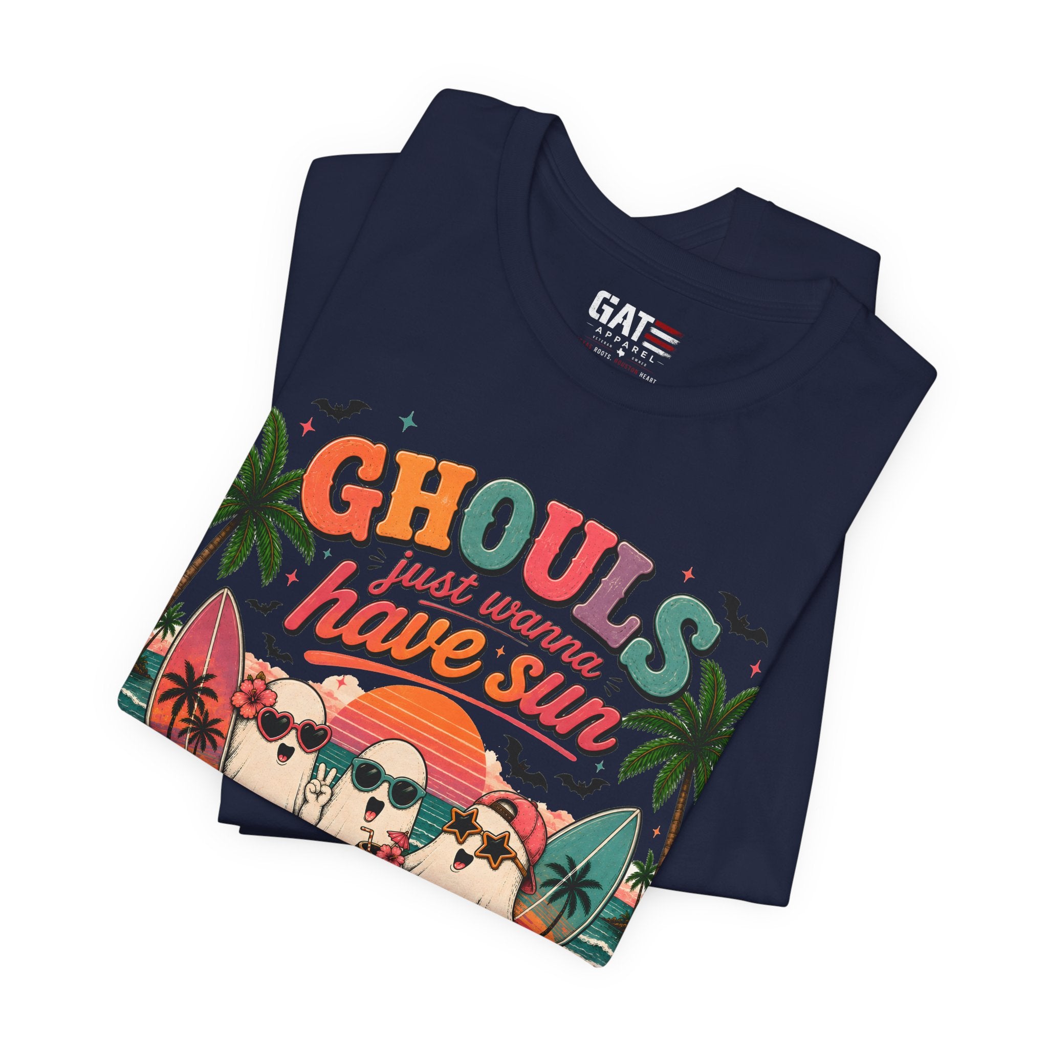 Summerween Shirt, Spooky Beach Shirt, Ghost Beach Tee, Halloween Beach Shirt, Coastal Halloween Tee, Tropical Ghost Shirt