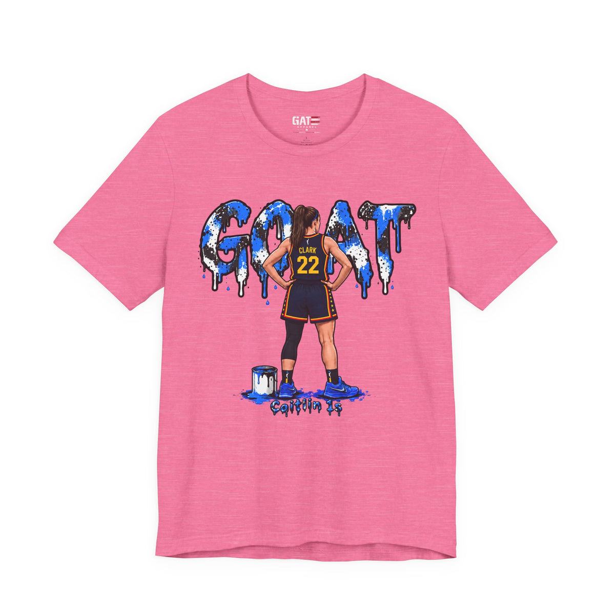 Caitlin Clark Caitlin 1s GOAT Blue Paint Sneaker Shirt