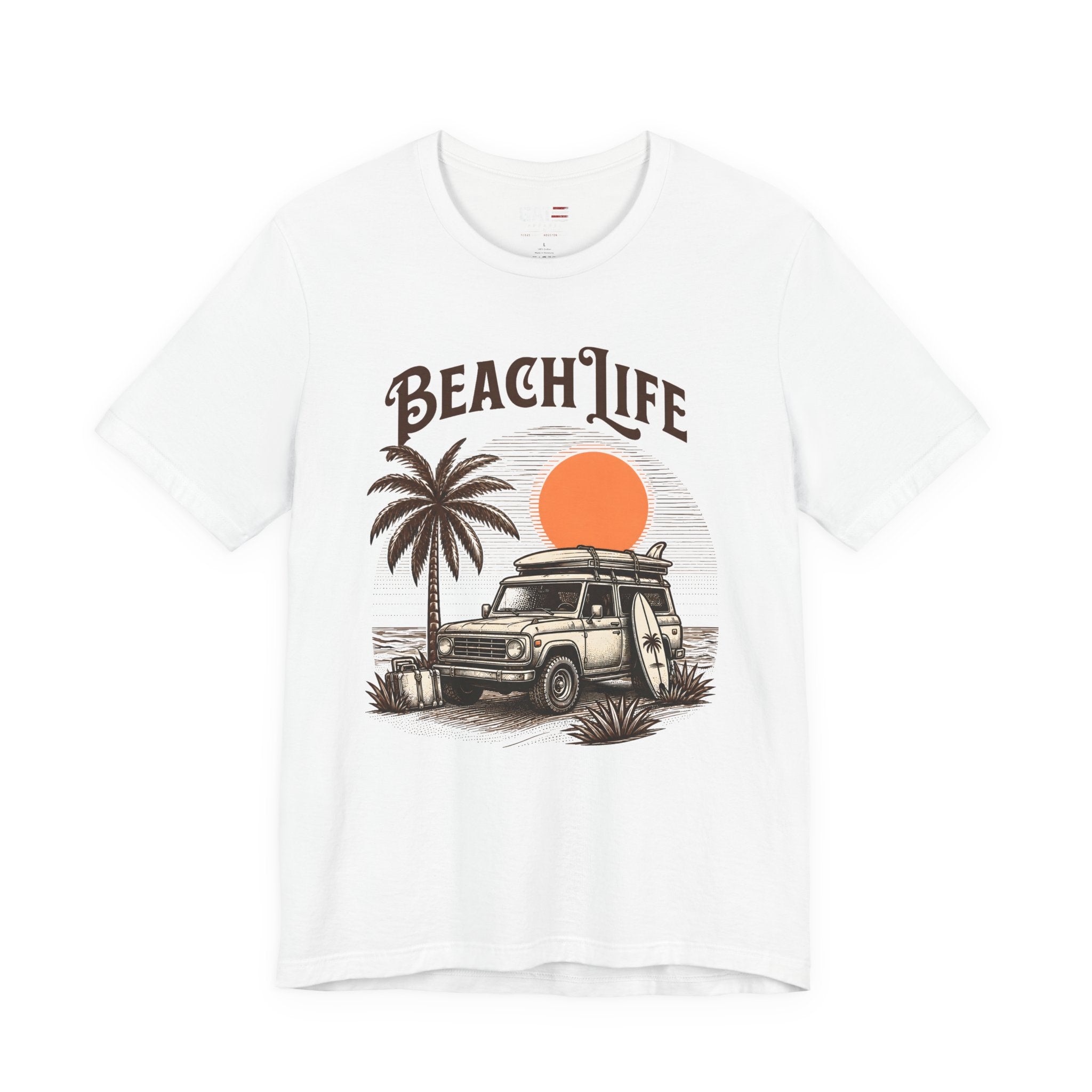 Beach Life Shirt, Retro VW Bus T Shirt, Vintage Camper Van Tee, Coastal Vacation Shirt, Summer Beach Graphic Tee, Surf Style Shirt, Van Life