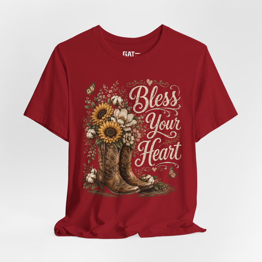 Funny Southern Shirt, Bless Your Heart Tee, Southern Humor Graphic Tee, Magnolia Floral Shirt, Country Girl Gift, Farmhouse Style Tee