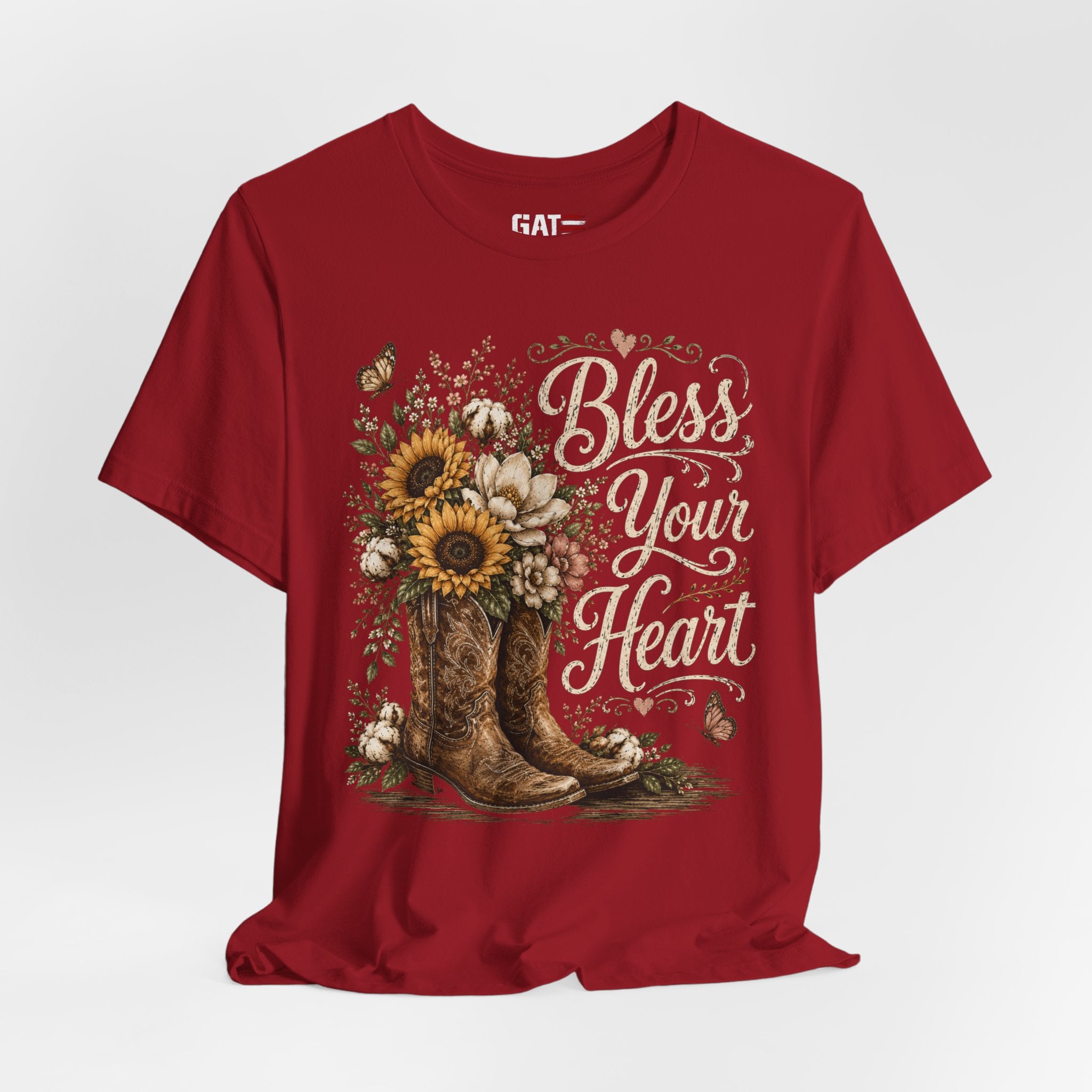 Funny Southern Shirt, Bless Your Heart Tee, Southern Humor Graphic Tee, Magnolia Floral Shirt, Country Girl Gift, Farmhouse Style Tee