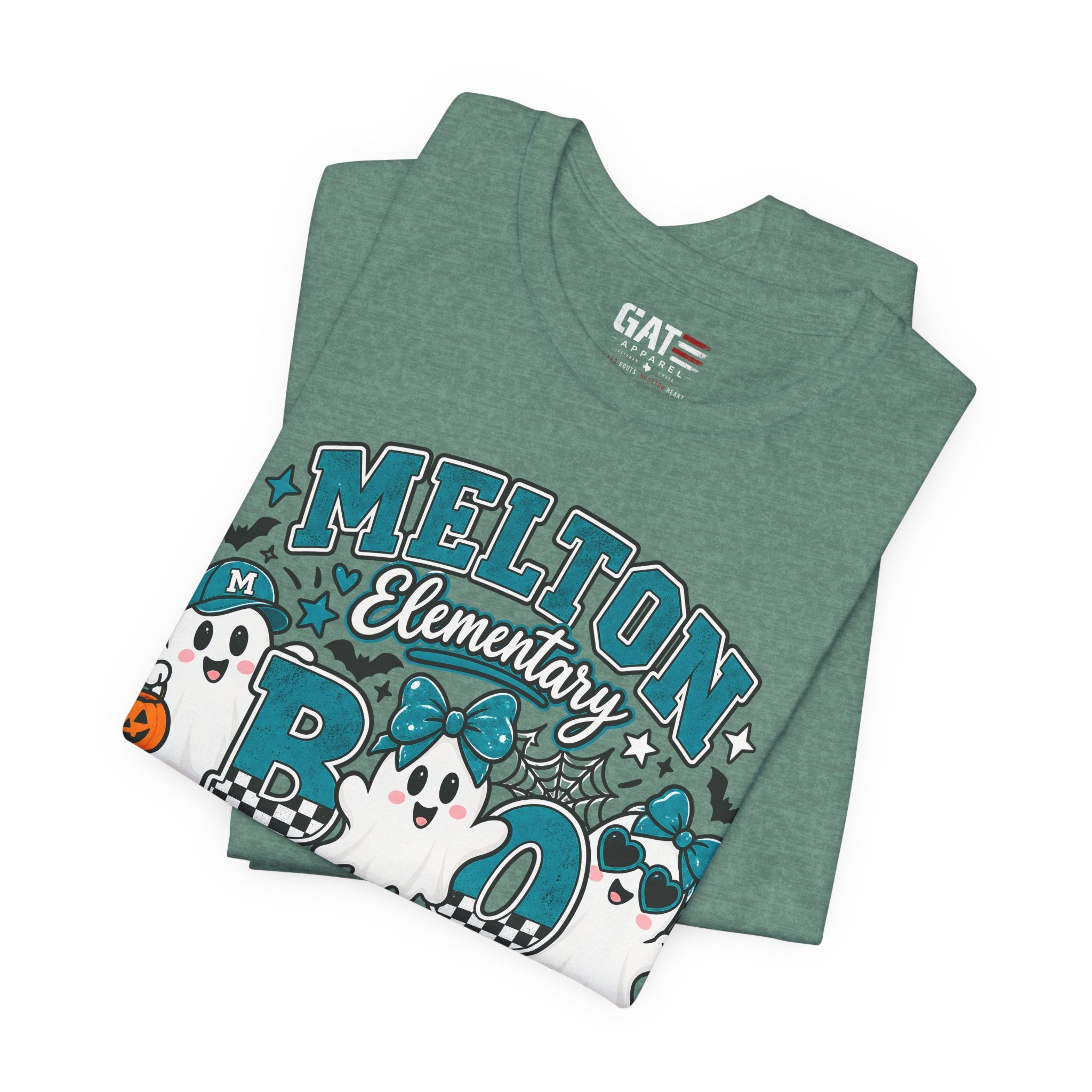 Melton Elementary Boo Crew T-Shirt — Cute Halloween Ghost School Tee