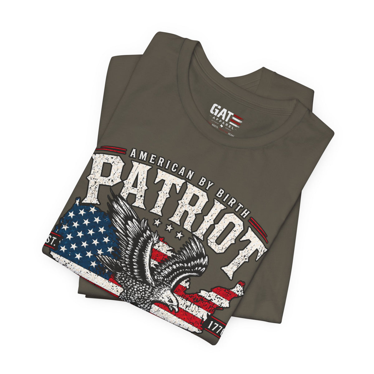 Patriot by Choice Shirt | American Flag Eagle Tee