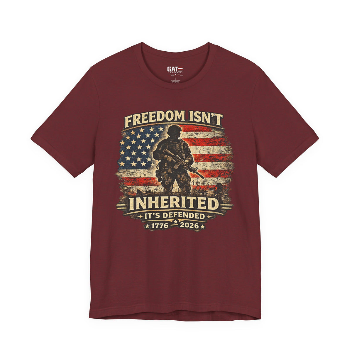 Freedom Isn't Inherited 1776-2026 Shirt | Veteran Tee