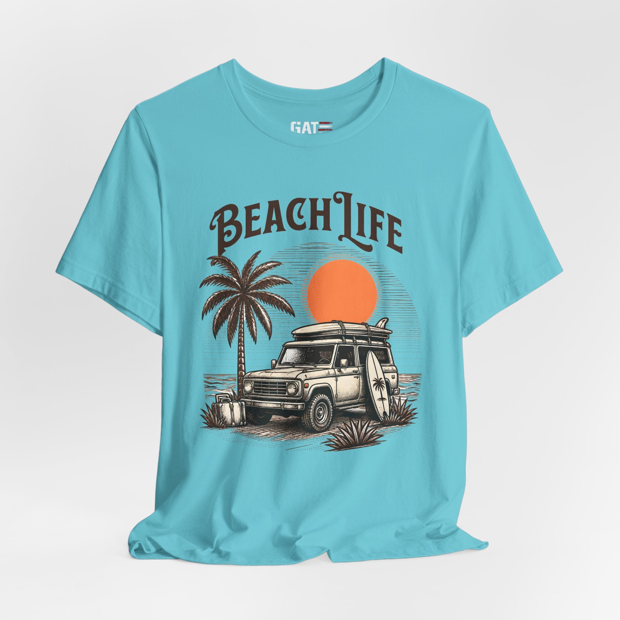 Beach Life Shirt, Retro VW Bus T Shirt, Vintage Camper Van Tee, Coastal Vacation Shirt, Summer Beach Graphic Tee, Surf Style Shirt, Van Life
