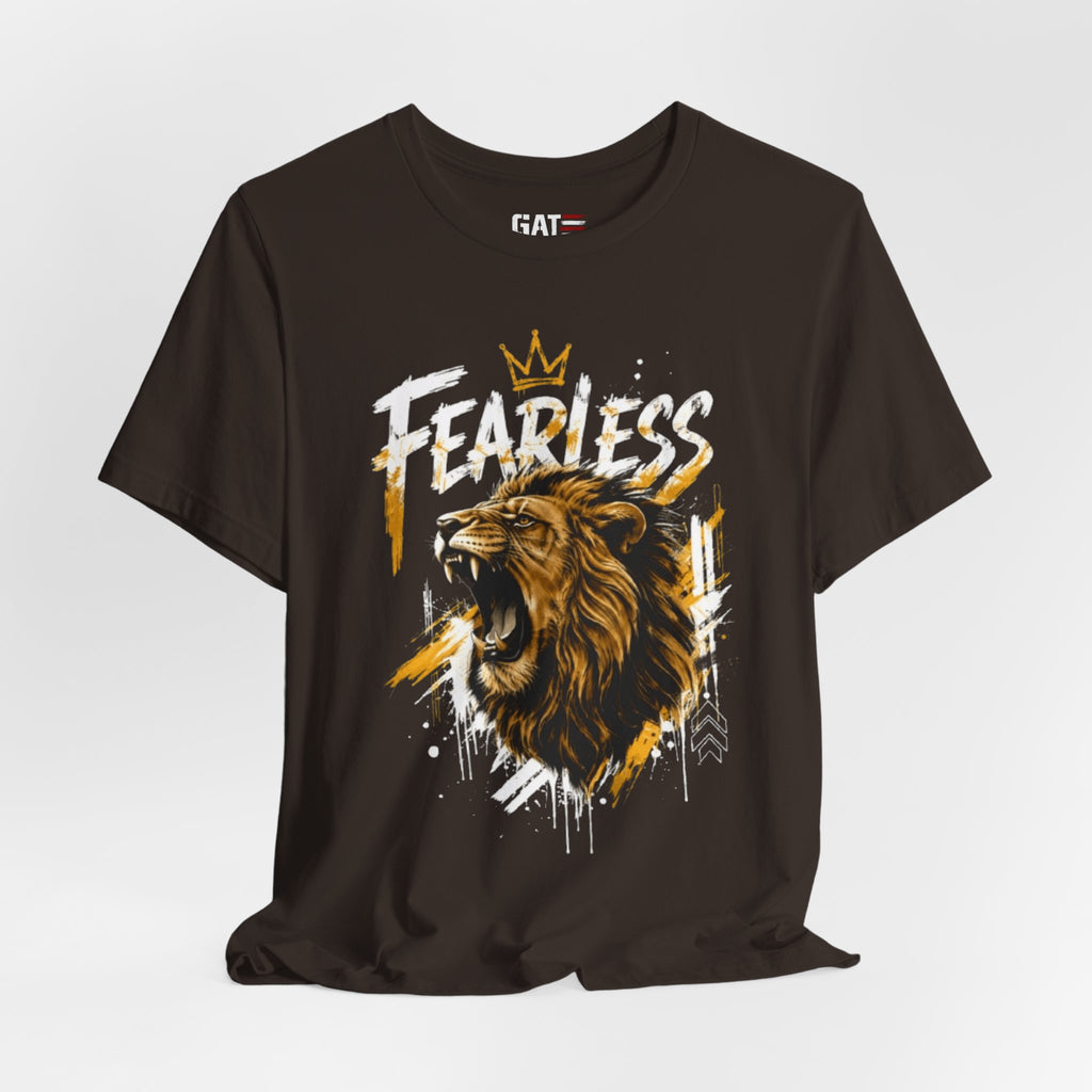 Fearless Lion Tee — Inspirational Graphic T-Shirt