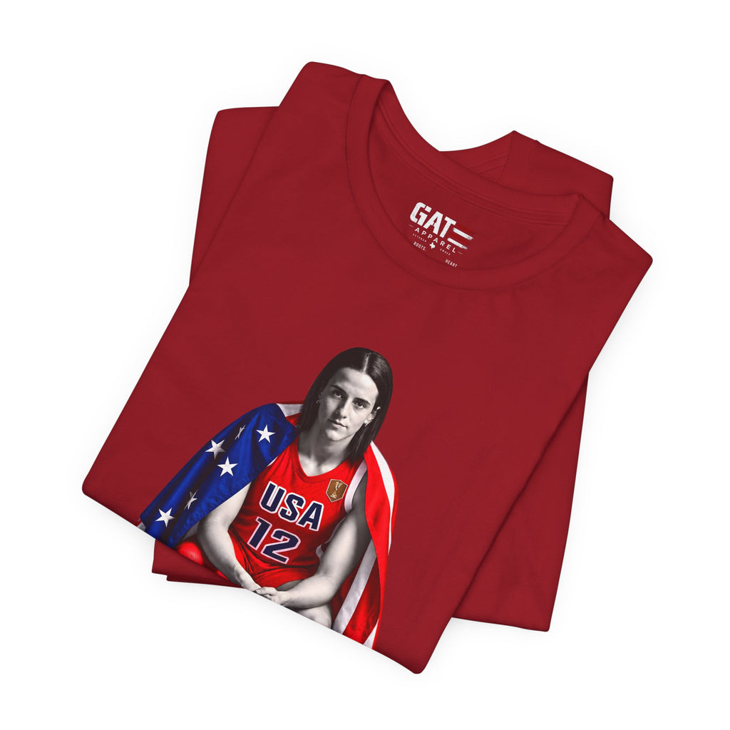 Caitlin Clark Team USA Shirt | Indiana Fever WNBA Tee