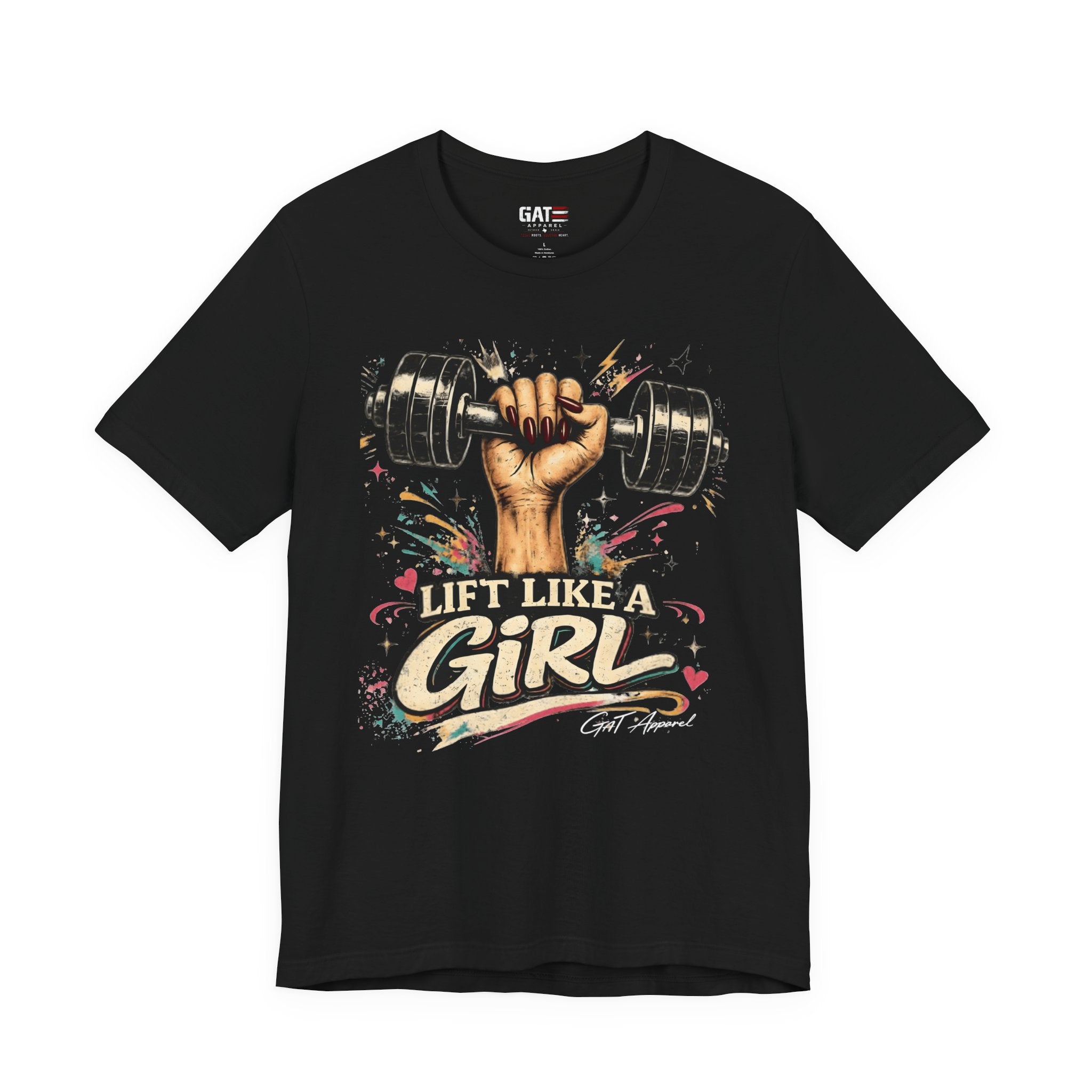 Lift Like A Girl Shirt, Women's Gym Shirt, Weightlifting Tee, Cute Fitness Shirt, Workout Gift for Women