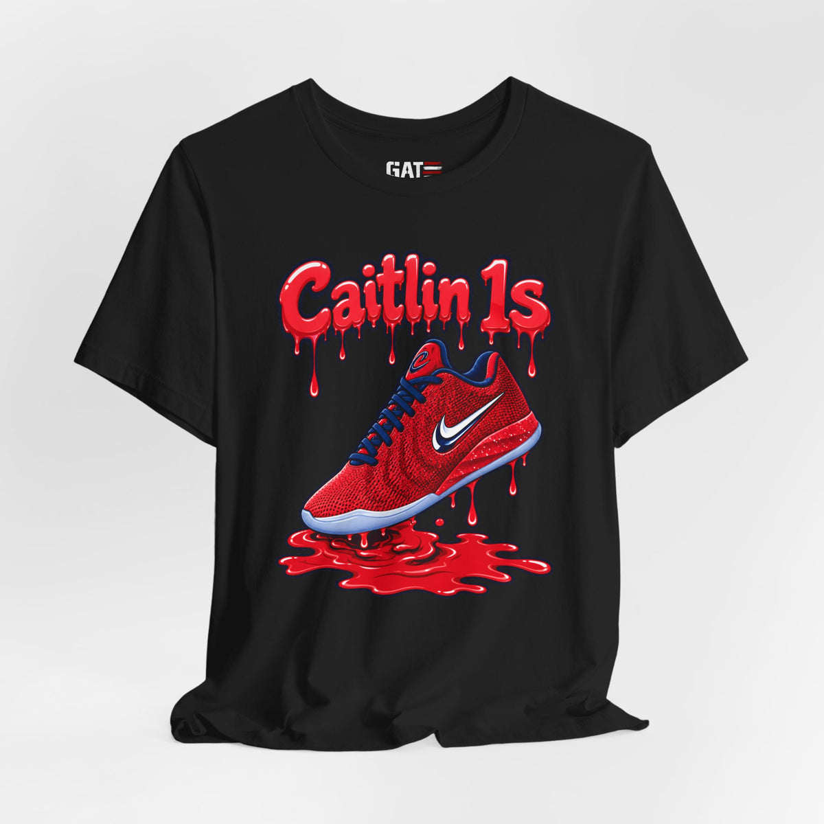 Caitlin Clark Caitlin 1s USA Reds Paint Sneaker Shirt