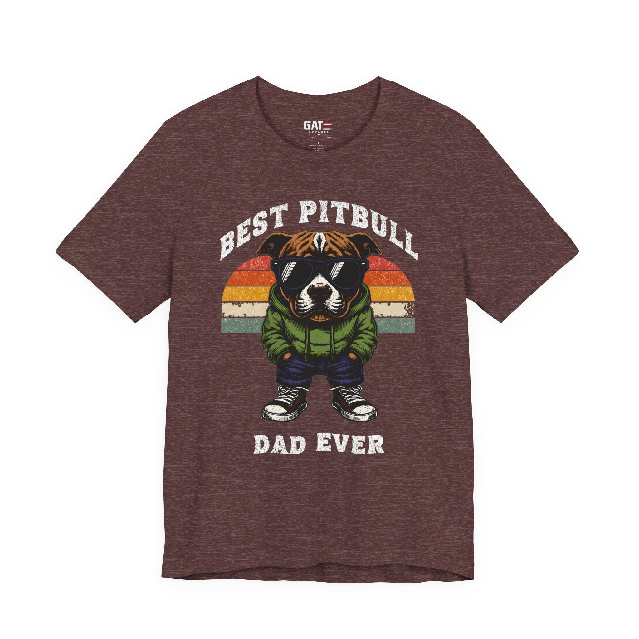 Best Pitbull Dad Ever T‑Shirt
