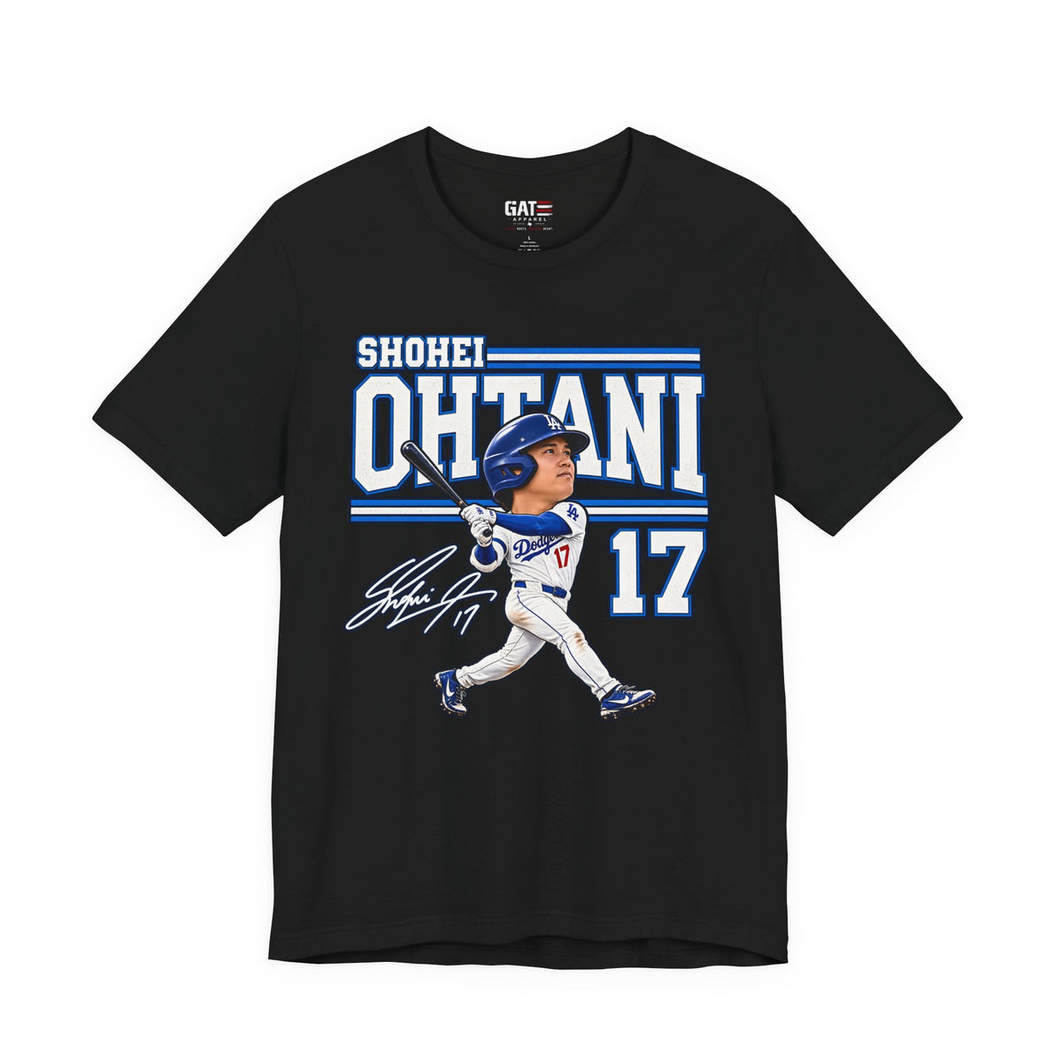 Shohei Ohtani Big Head Baseball Graphic Shirt – Los Angeles #17 Fan Tee