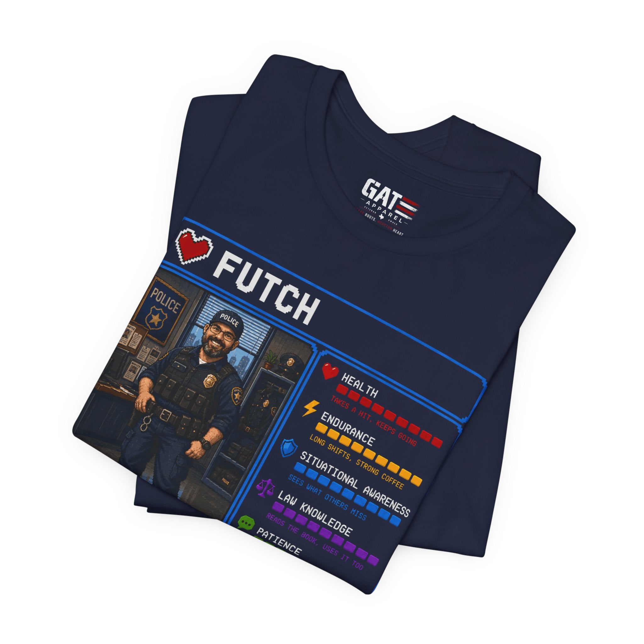 Custom Police Officer RPG Character Shirt | Personalized Law Enforcement Gift