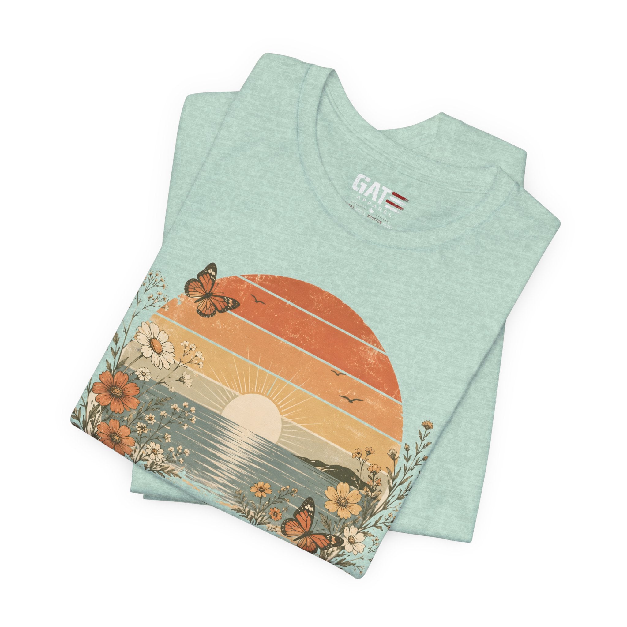 Du Bist Gut Genug Shirt, Viral German Meme Tee, You Are Good Enough Shirt, Butterfly Floral Sunset Aesthetic Tee