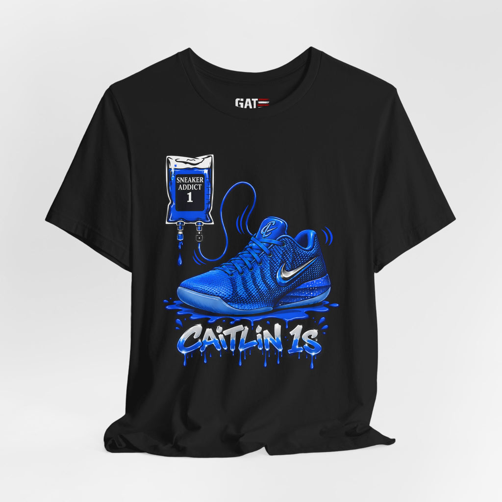 Caitlin Clark Caitlin 1s Addict Blue Sneaker Shirt