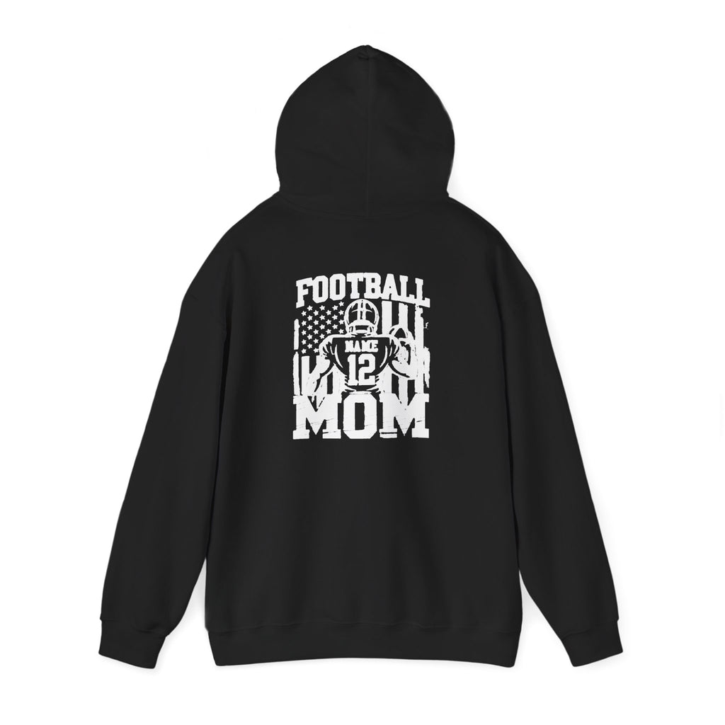 Football Mom Personalized Comfort Hoodie Custom Player Name Number Game Day Tee