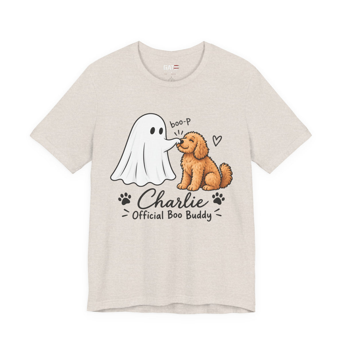Personalized Ghost Boop Dog Shirt – Custom Pet Photo Halloween Tee