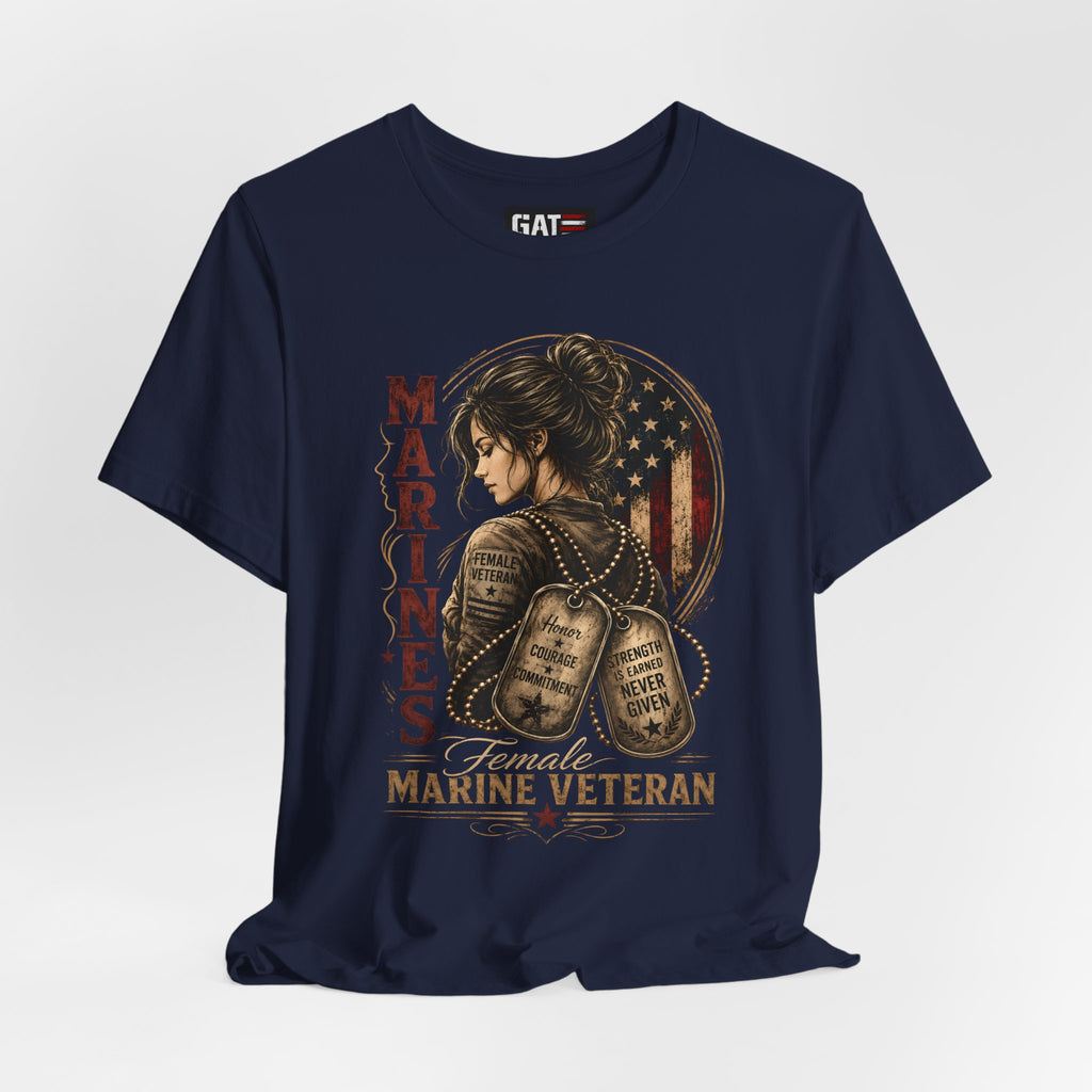 Female Marine Veteran Shirt Women Veteran Tee, Female Veteran Gift, Patriotic Military Shirt Women