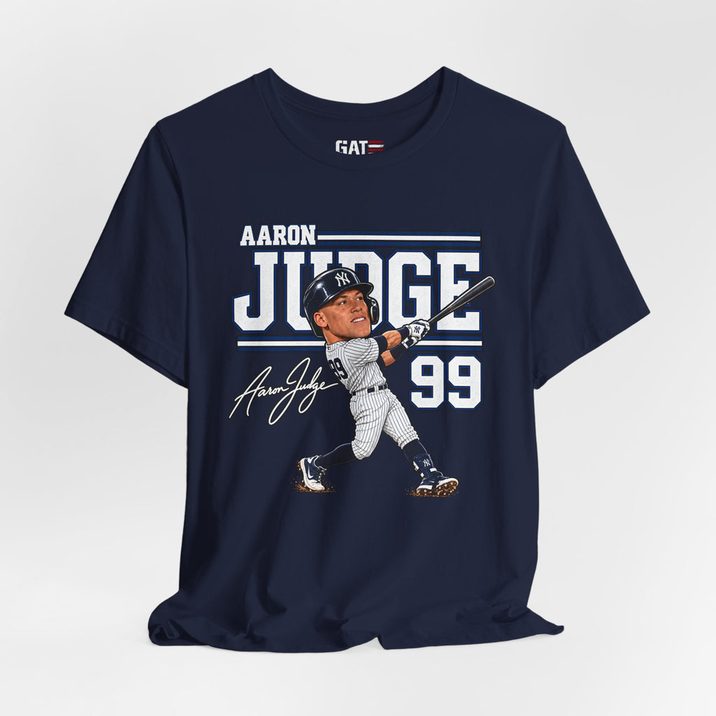 Aaron Judge Big Head Baseball Graphic Shirt – New York #99 Fan Tee