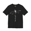 Dragonfly Graphic Tee — 'Strong' Script Floral Design
