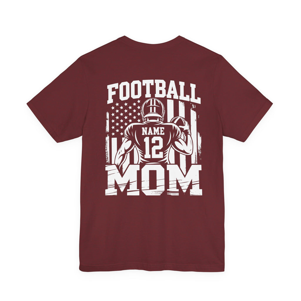 Football Mom Personalized Shirt Custom Player Name Number Game Day Tee
