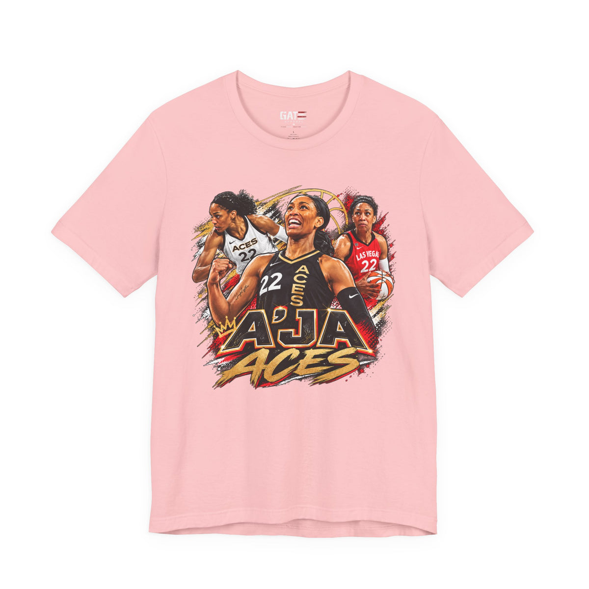 A'ja Wilson Las Vegas Aces Shirt – WNBA Basketball Graphic Tee product mockup 7