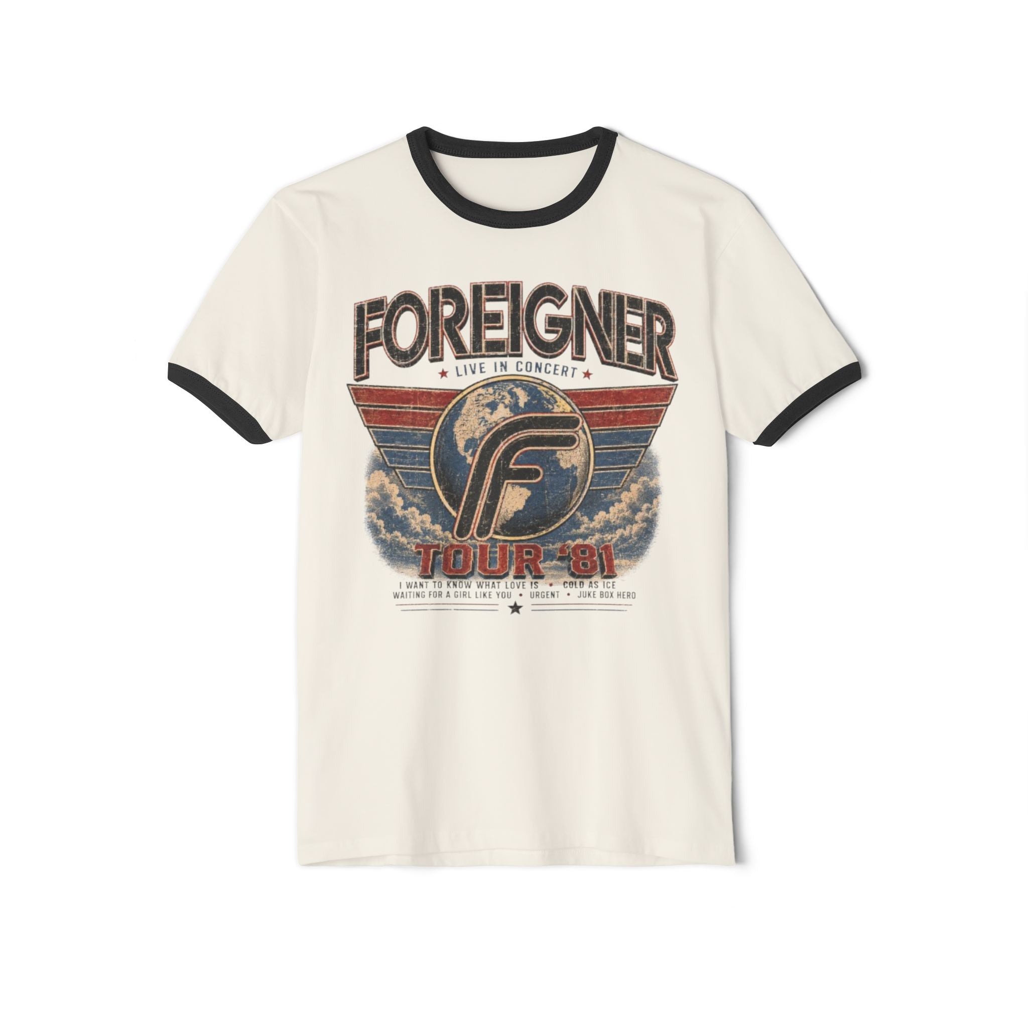 Foreigner Tour '84 Vintage Ringer Tee