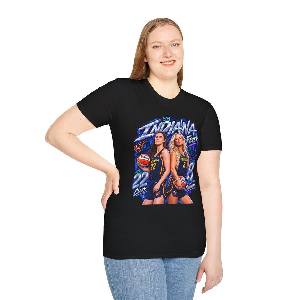 Caitlin Clark Sophie Cunningham Indiana Fever Shirt WNBA Basketball Graphic Tee