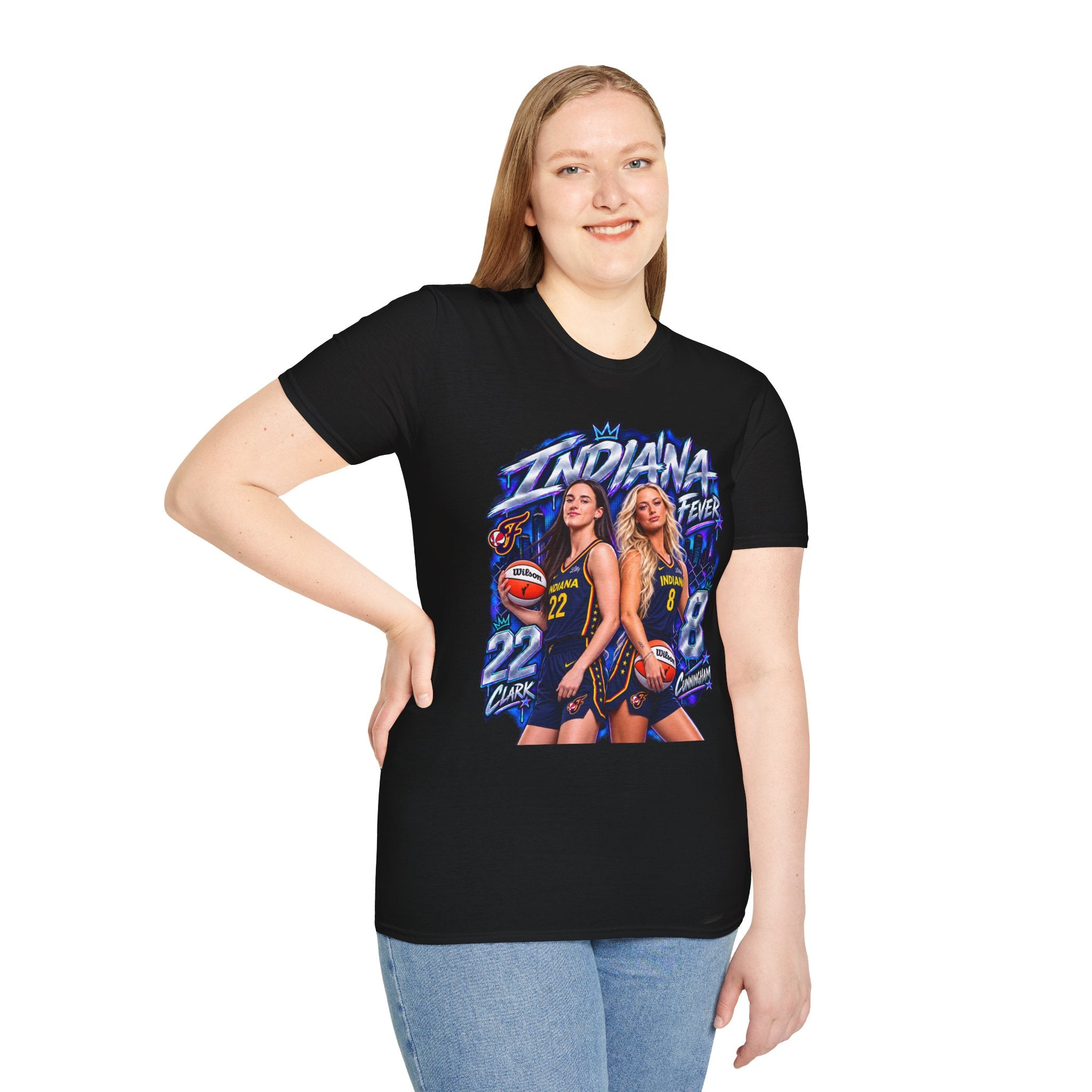Caitlin Clark Sophie Cunningham Indiana Fever Shirt WNBA Basketball Graphic Tee