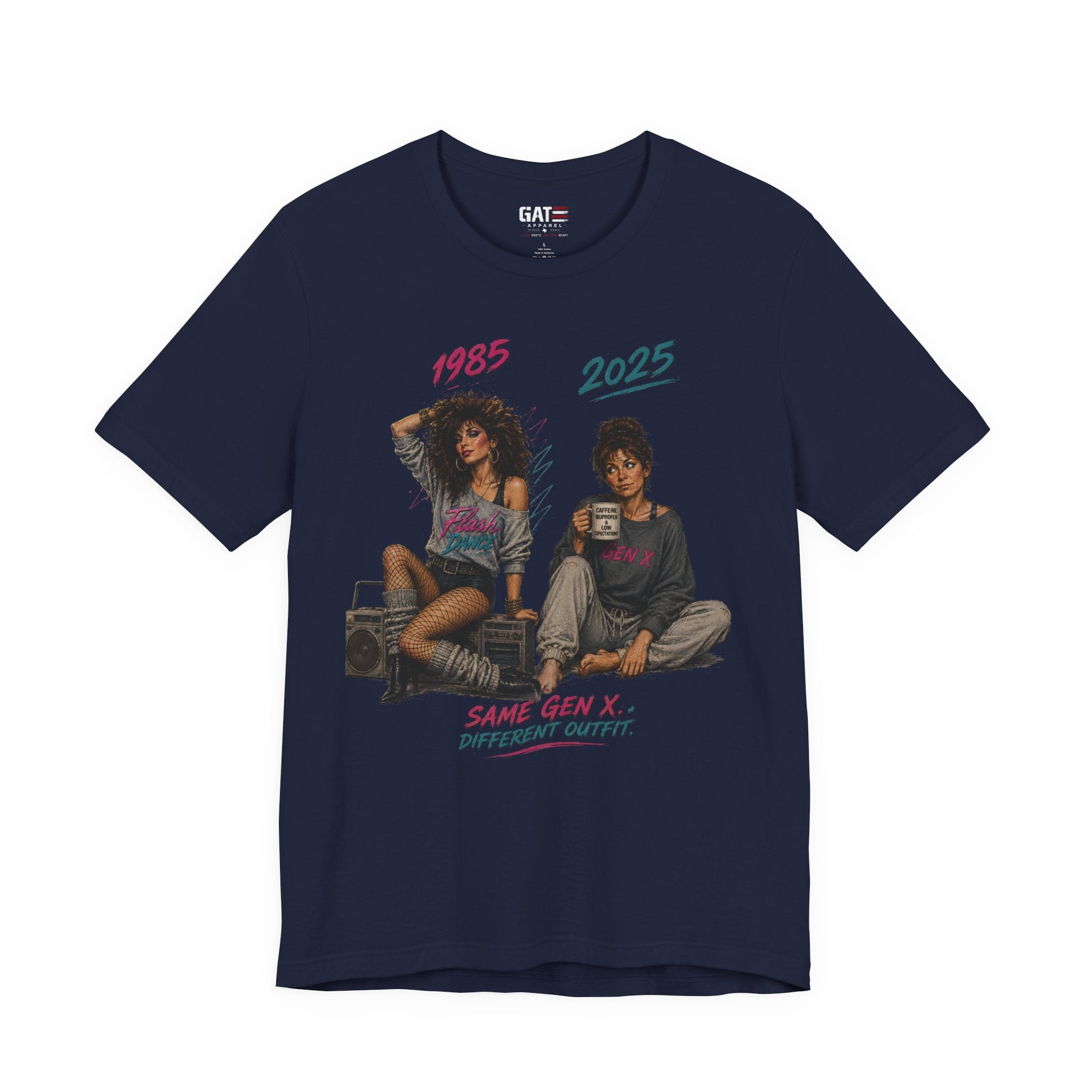 Retro 80s Vibes Tee — "1985 2023 Same Deal?" Graphic T-Shirt