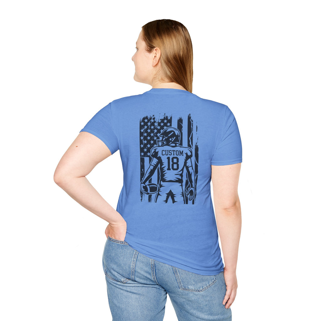 Personalized Football Mom Player Shirt | Custom Name & Number