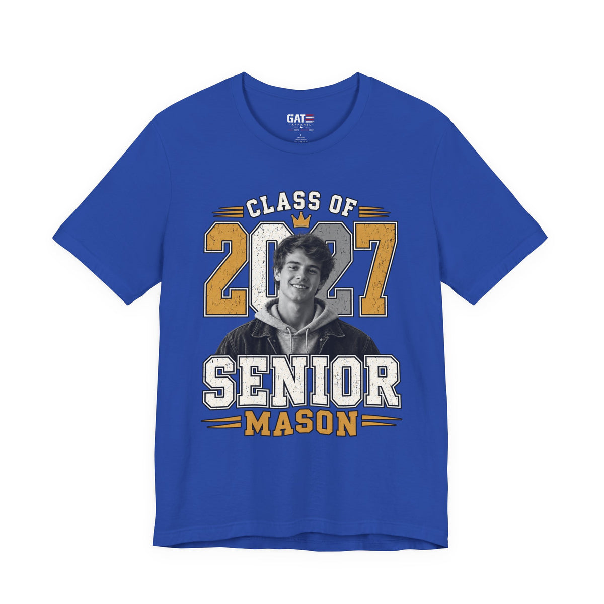 Personalized Senior 2027 Custom Photo Shirt | Graduation Tee