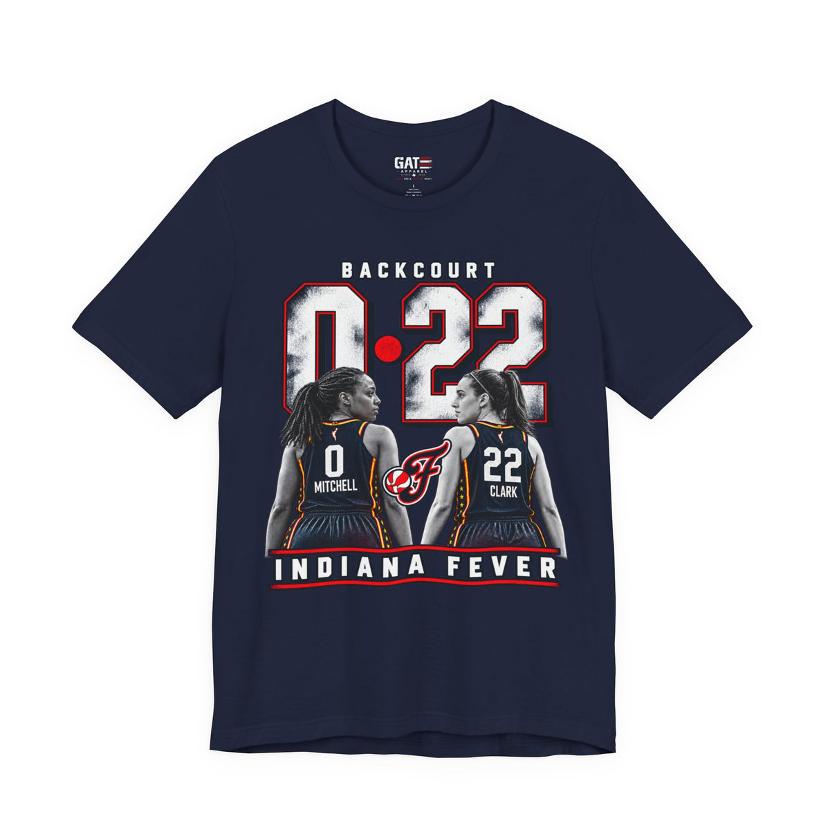 Caitlin Clark & Kelsey Mitchell Backcourt Shirt | Indiana Fever WNBA