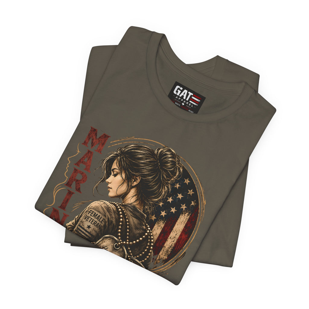 Female Marine Veteran Shirt Women Veteran Tee, Female Veteran Gift, Patriotic Military Shirt Women