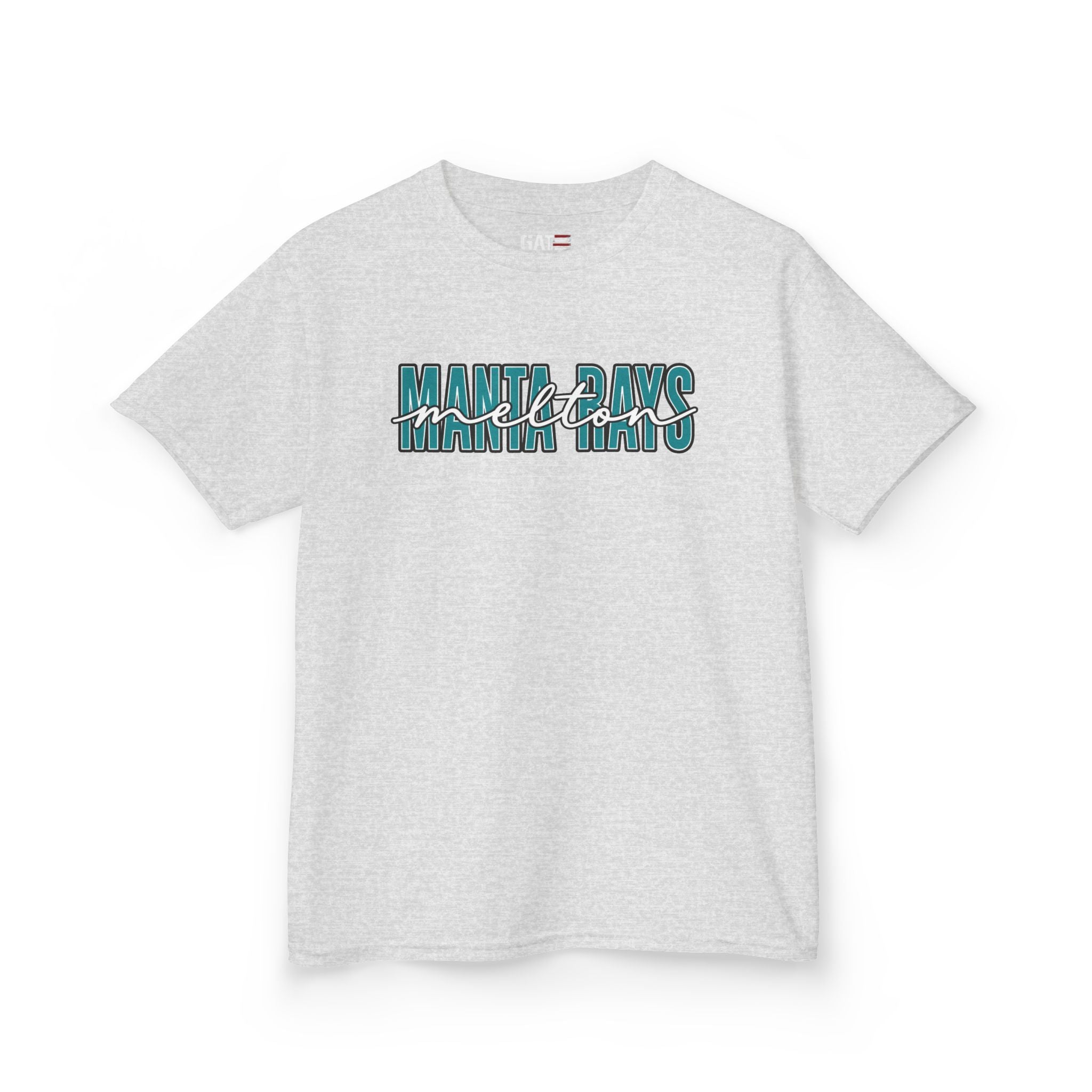 Kids Tee Melton Elementary — Melton Script Teal