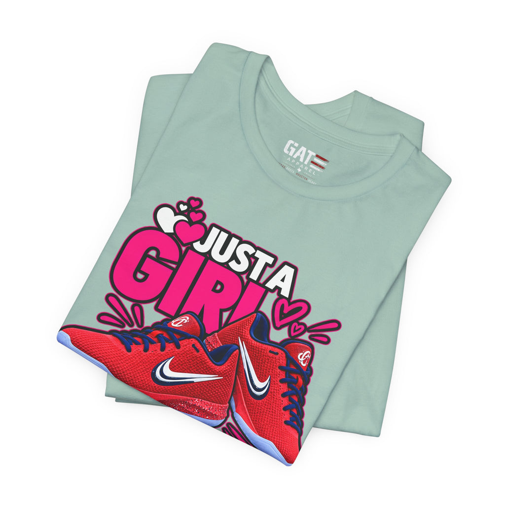 Caitlin Clark Caitlin 1s Just a Girl Sneaker Shirt | Style 2