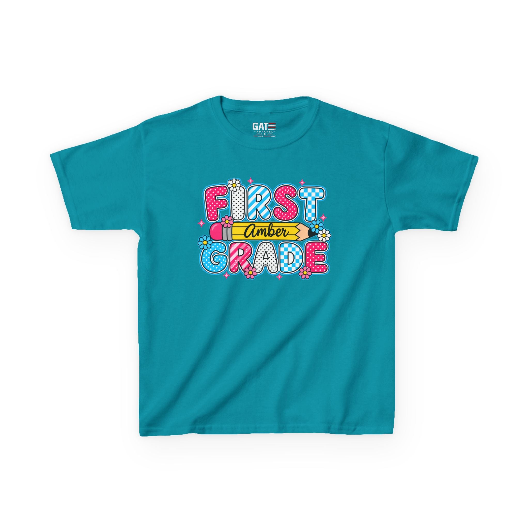 Custom Grade Level & Name Shirt for Kids – Personalized Back to School T-Shirt