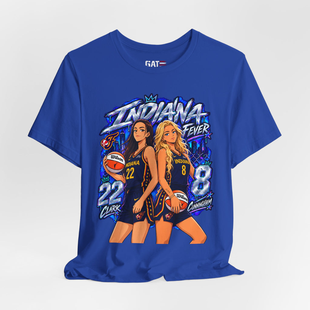 Caitlin Clark Sophie Cunningham Indiana Fever Anime Shirt WNBA Basketball Tee