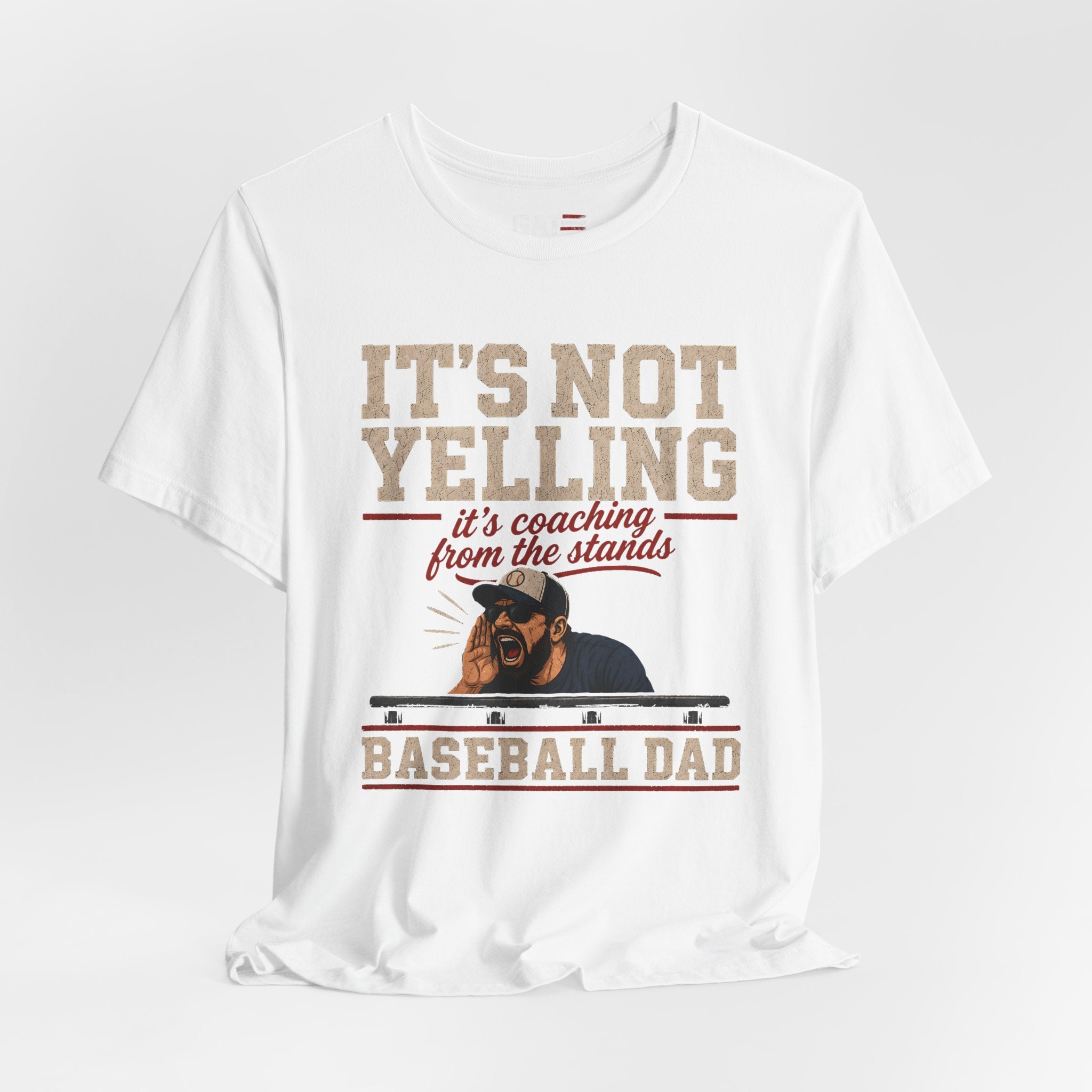 It's Not Yelling It's Coaching From The Stands Baseball Dad Shirt, Funny Baseball Dad Tee, Travel Ball Dad Gift Father's Day