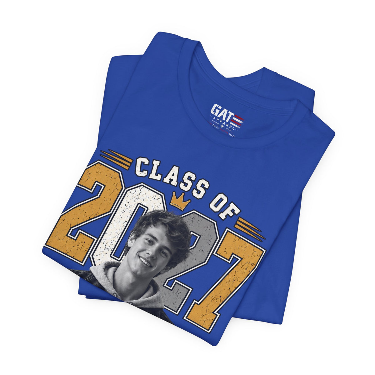 Personalized Senior 2027 Custom Photo Shirt | Graduation Tee