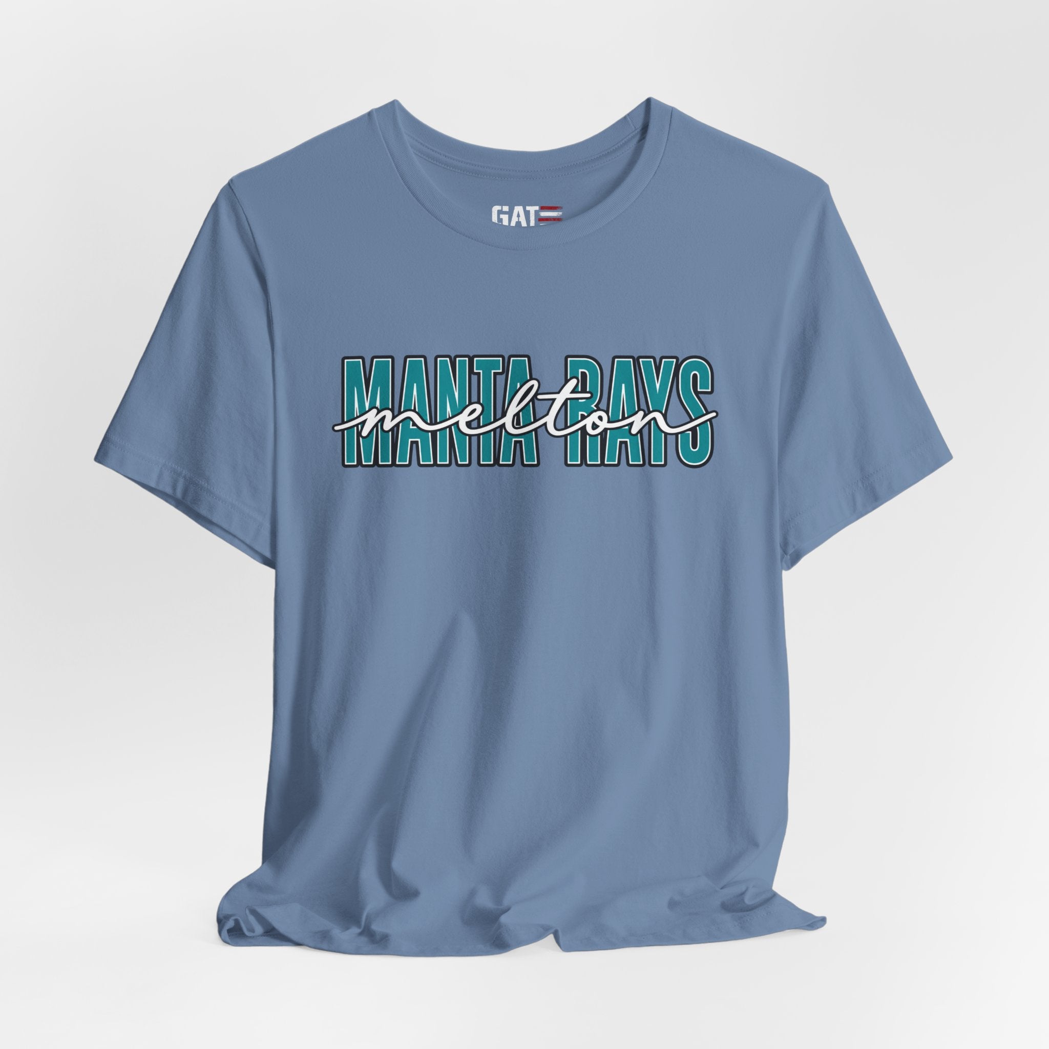Melton Elementary Script Tee Teal