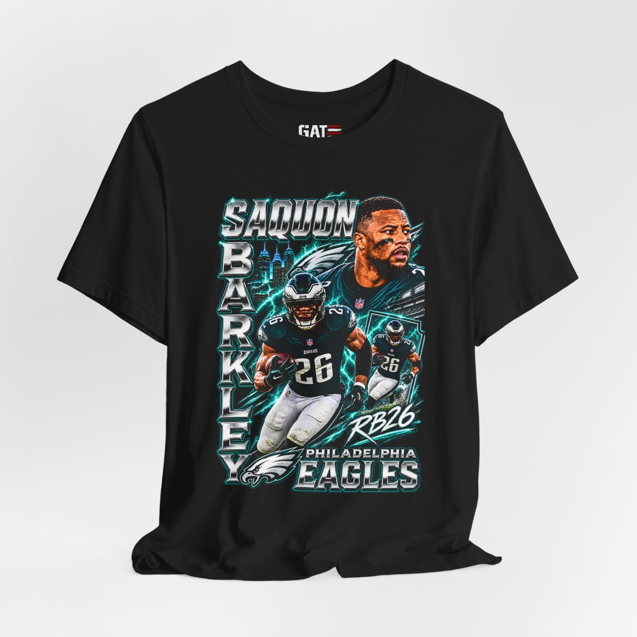 Saquon Barkley Philadelphia Eagles Tee Retro Player Graphic T-Shirt