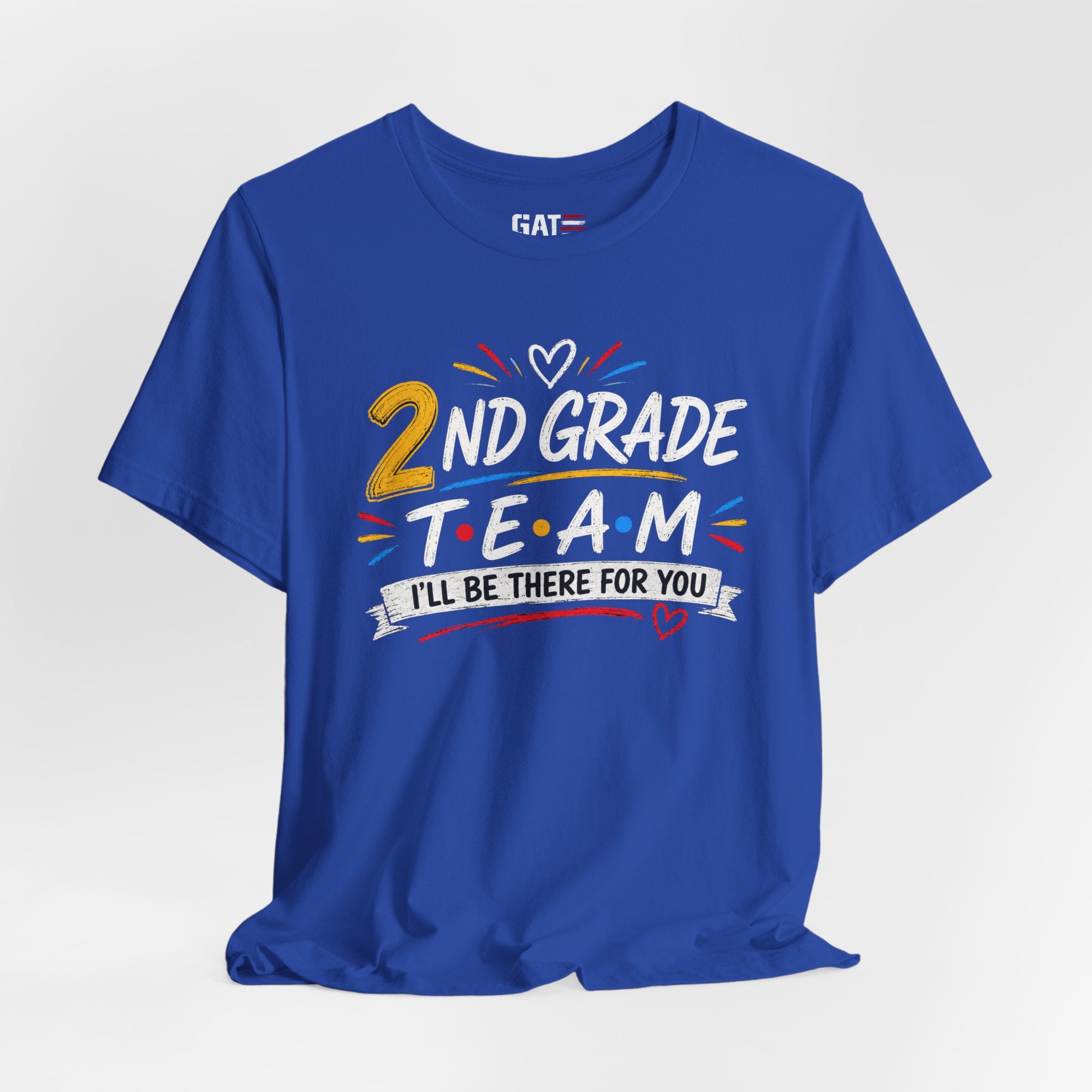 2nd Grade Team Tee, Teacher Squad Shirt, Color Dot Inspired Teacher Shirt, Grade Level Team Gift, School Staff Apparel, Friends Theme