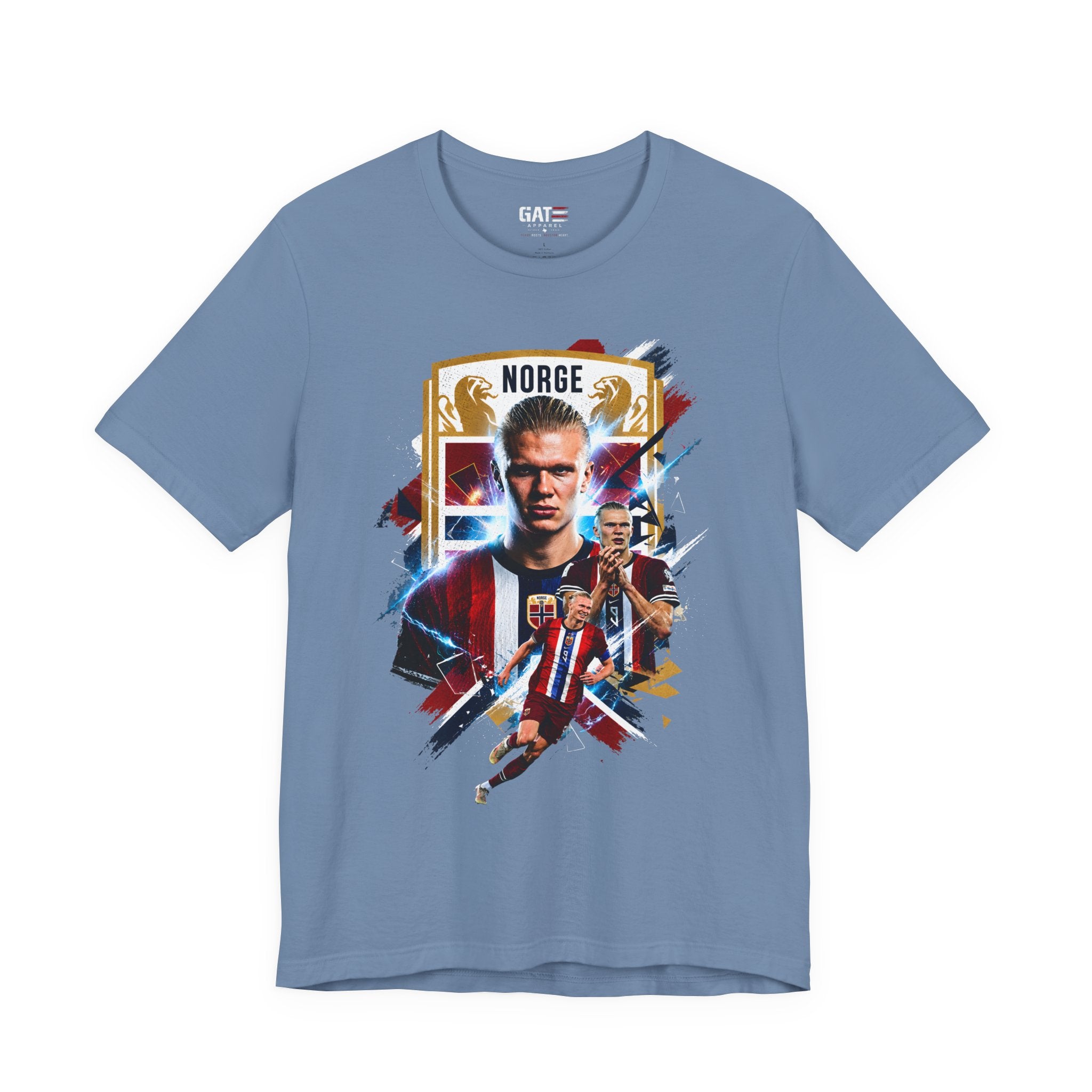 Erling Haaland|Norwegian Soccer|Patriotic Football Graphic T-Shirt