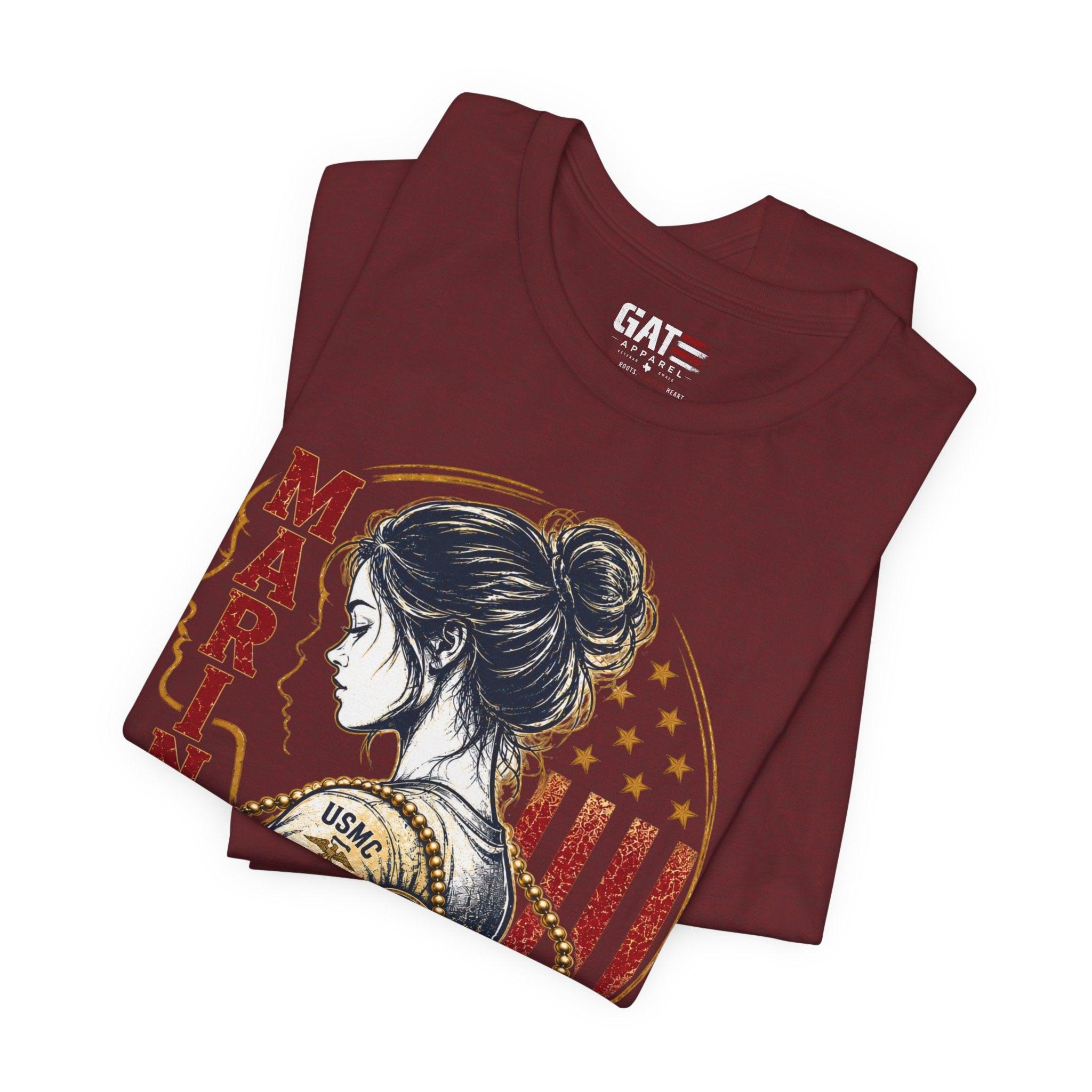 Female Marine Vet T‑Shirt – "Once a Marine, Always a Marine" Patriotic Female Veteran Tee