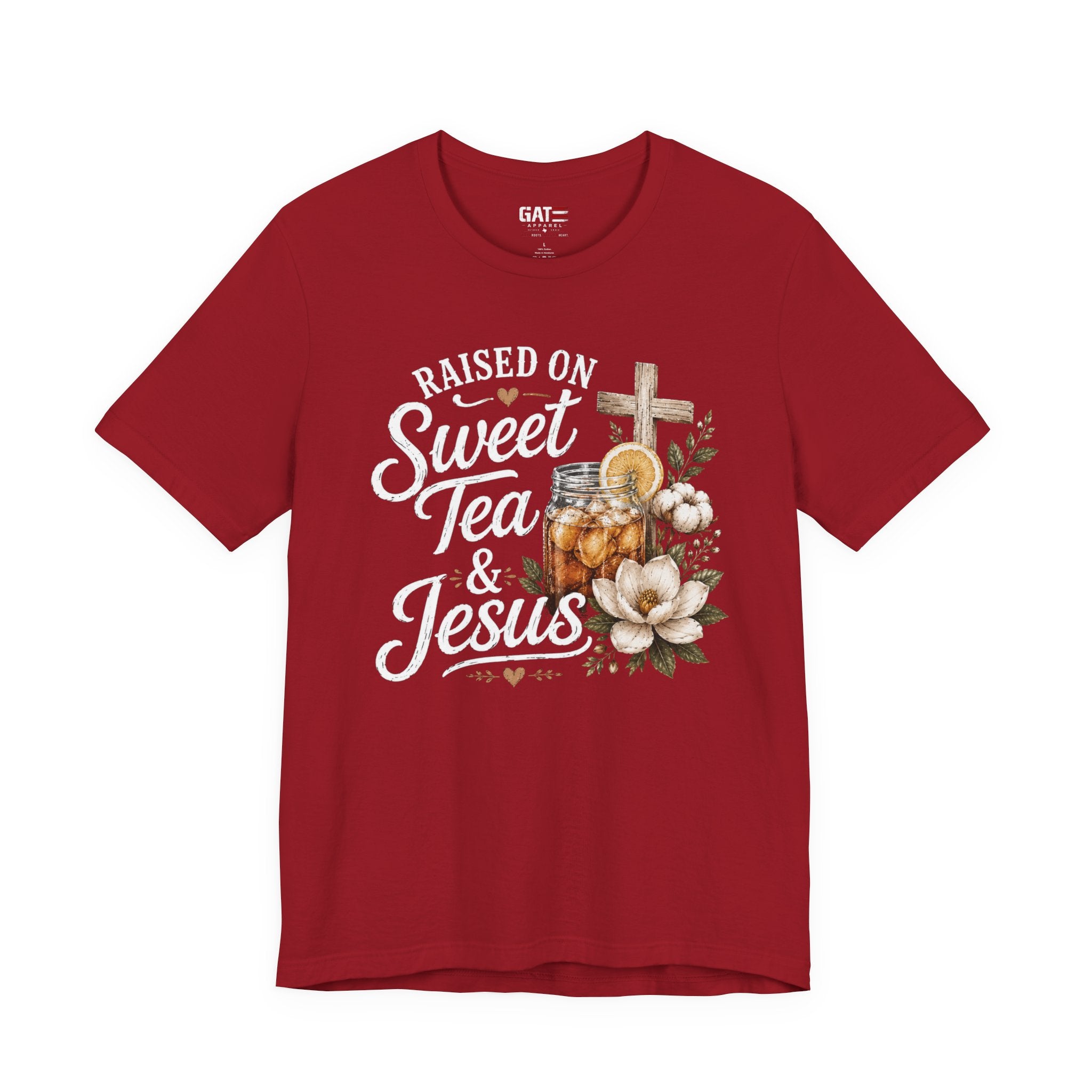 Southern Christian Shirt, Faith Graphic Tee, Sweet Tea Lover Shirt, Country Living Tee, Rustic Farmhouse Gift, Southern Mom Tee
