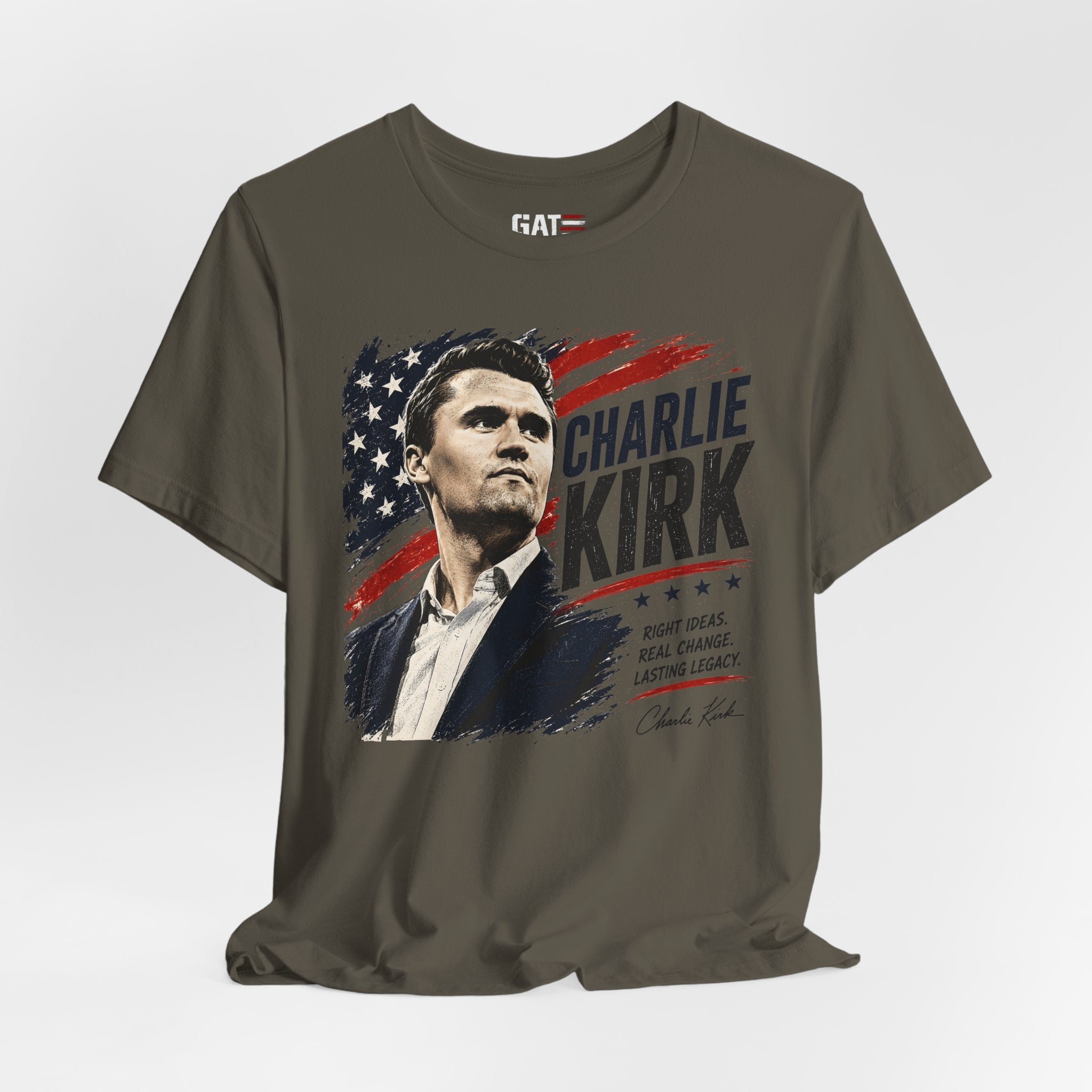 Charlie Kirk Shirt Conservative Patriotic T Shirt Republican American Flag Tee USA Freedom Gift Political Apparel