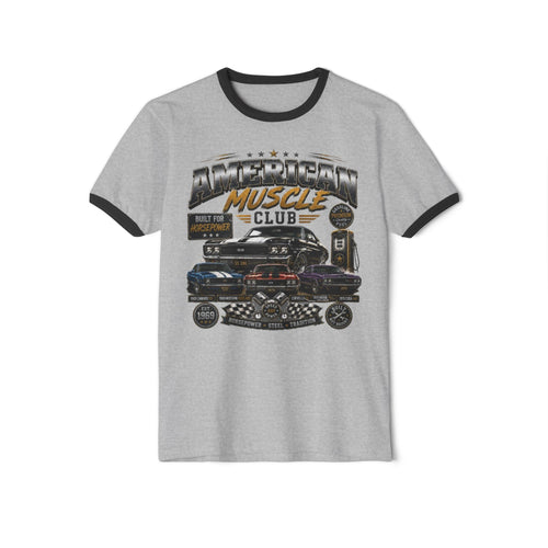 American Muscle Club Ringer Shirt | Vintage Car Tee