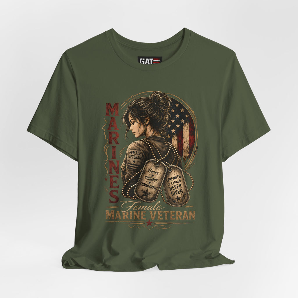 Female Marine Veteran Shirt Women Veteran Tee, Female Veteran Gift, Patriotic Military Shirt Women
