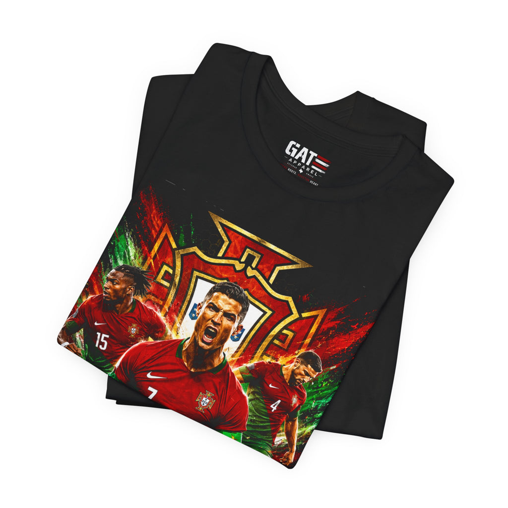 Portugal Soccer Tee — Cristiano Ronaldo Graphic Football Fan Shirt