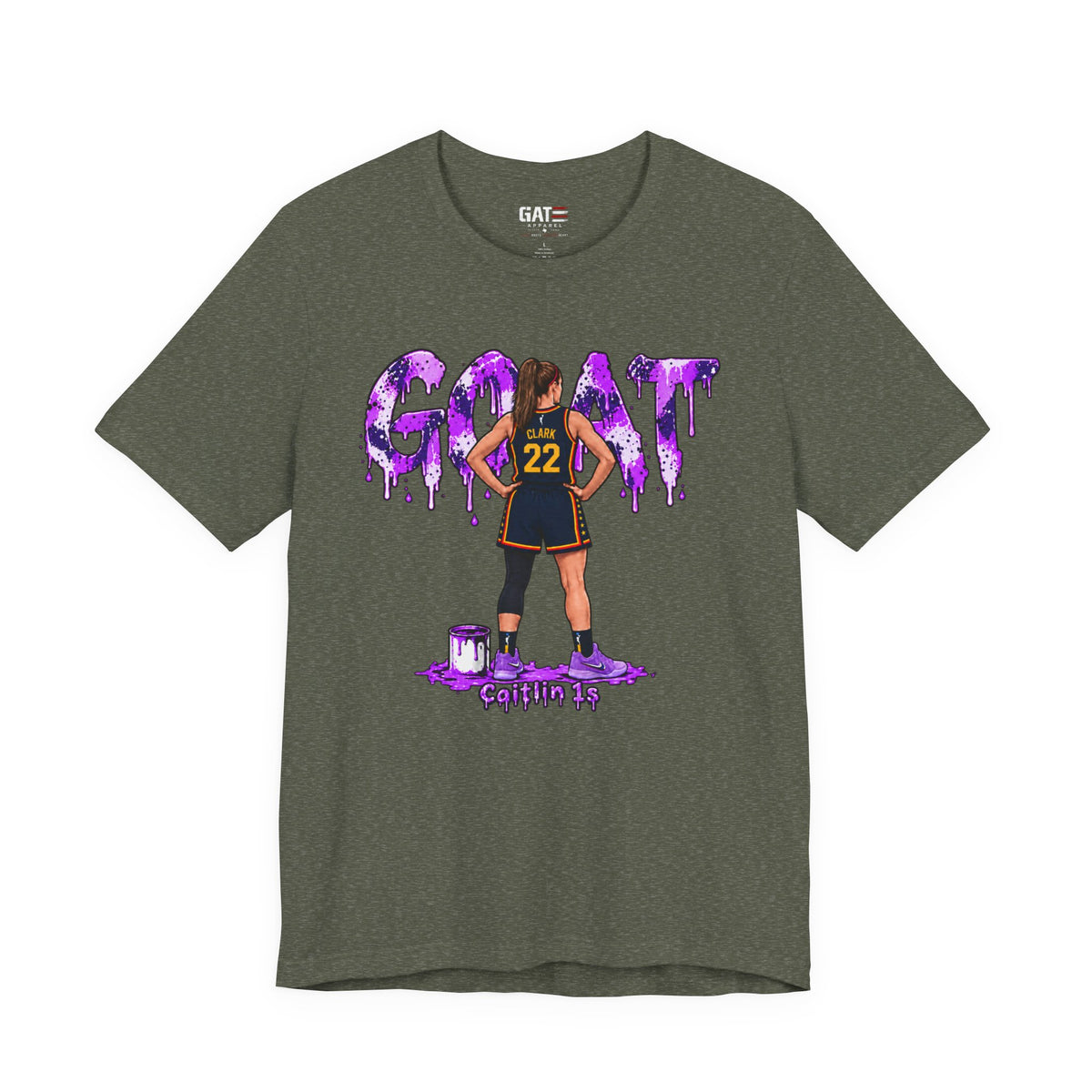 Caitlin Clark Caitlin 1s GOAT Purple Fade Sneaker Shirt
